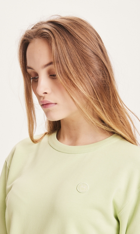 Basic badge sweat - light green